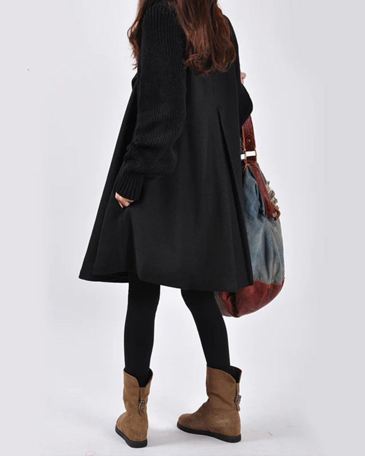 Lange winterjas met tijdloos design en warme pasvorm – Dames