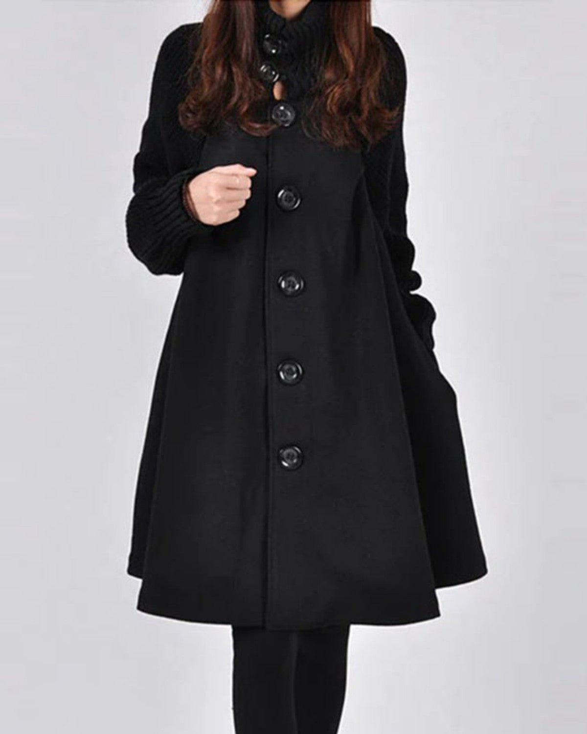 Lange winterjas met tijdloos design en warme pasvorm – Dames