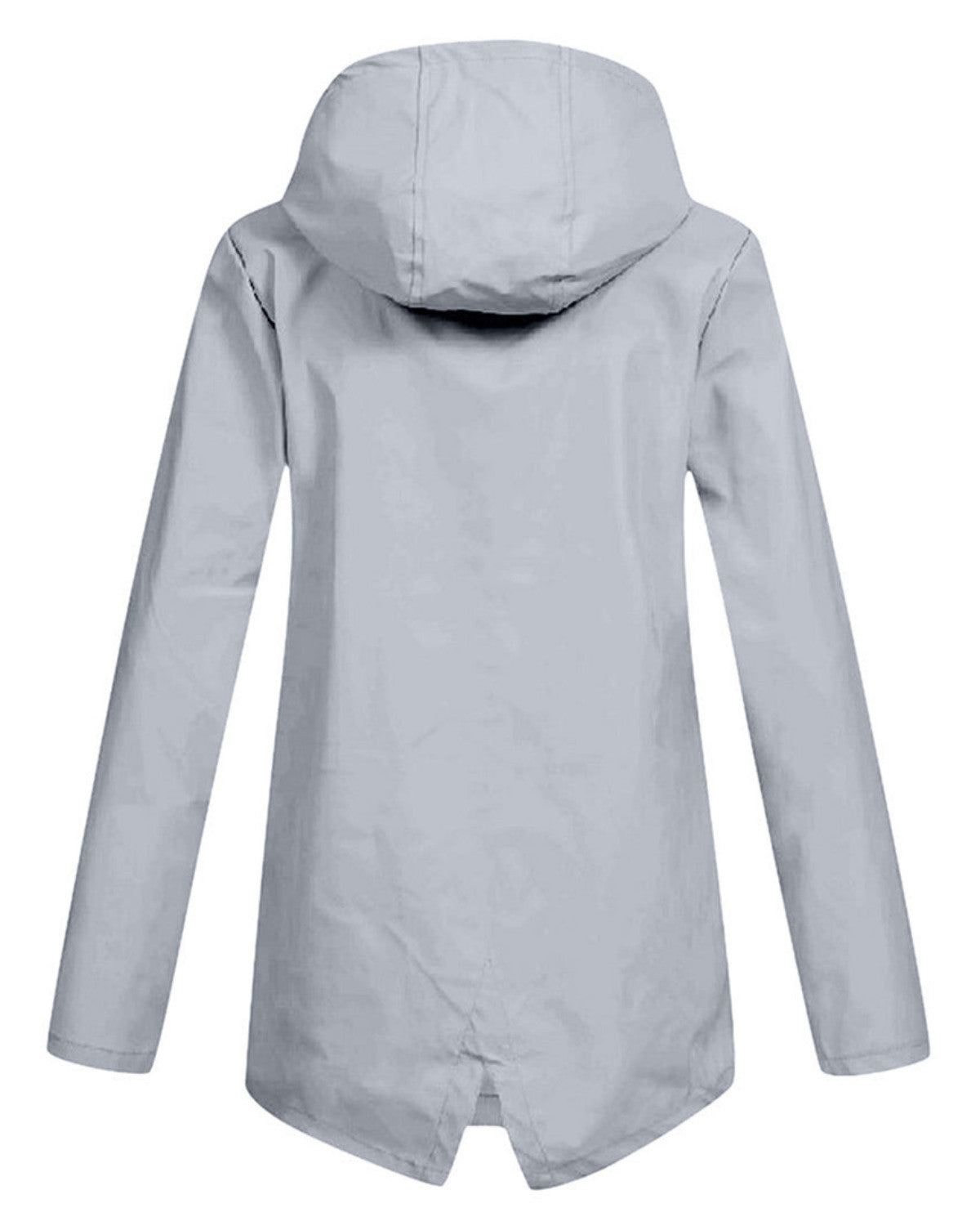 Lange waterdichte regenjas met capuchon – Dames