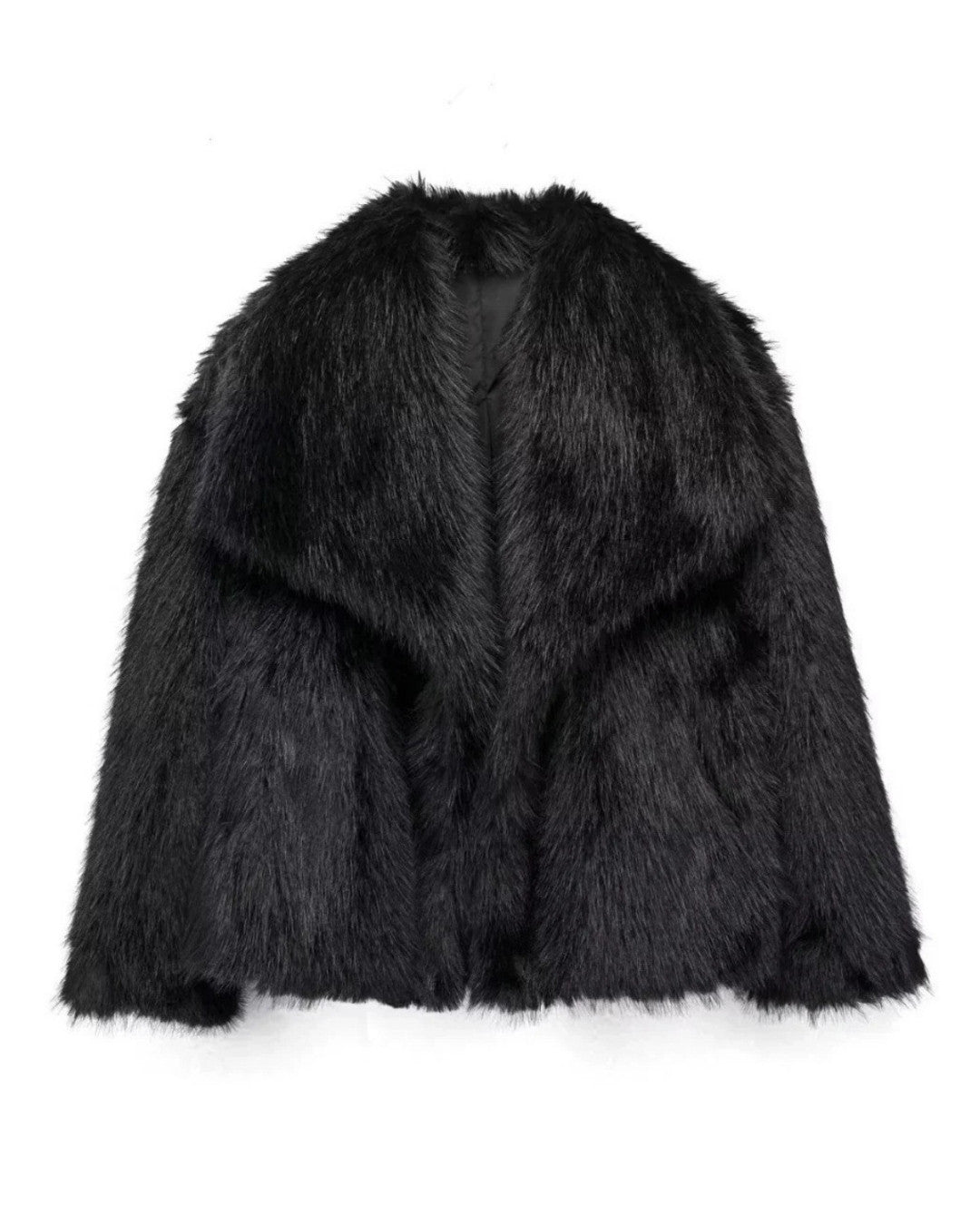 Luxe dikke bontjas met warme voering voor de winter – Dames