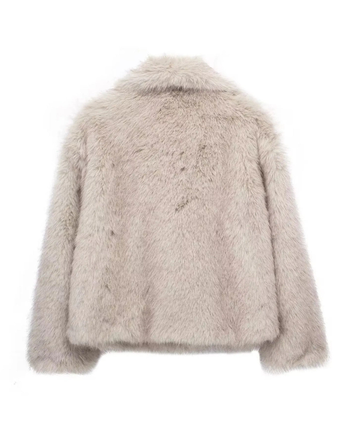 Luxe lange bontjas met warme voering voor de winter – Dames
