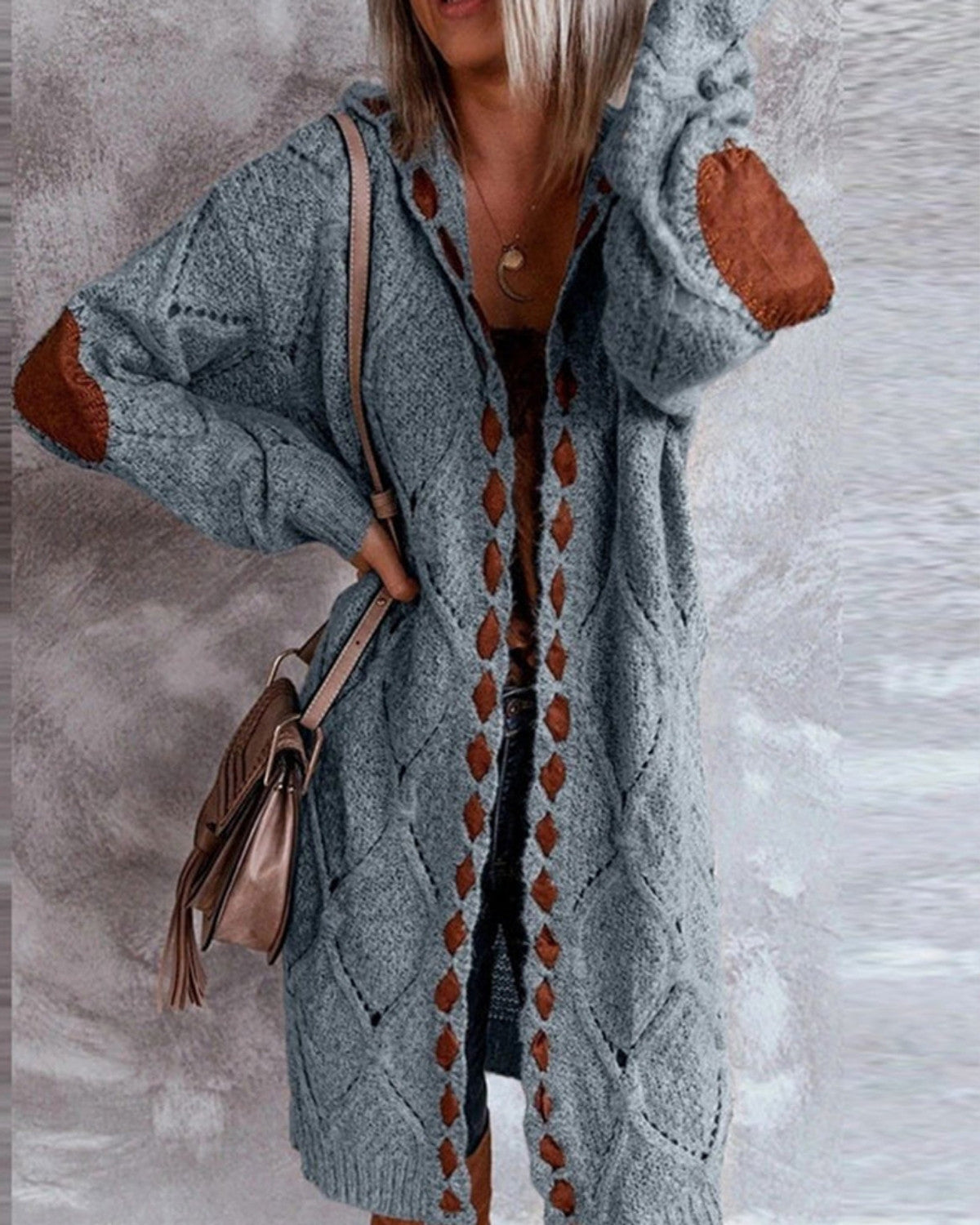 Modieus capuchon vest met lichte voering – Dames