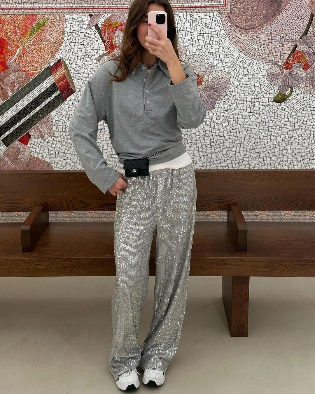 Noor | Elegante Glitter Broek