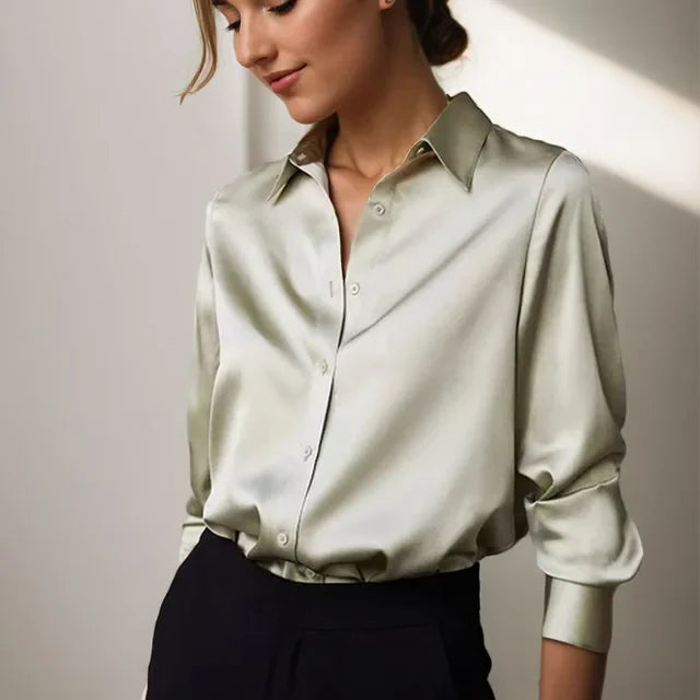 Tijdloze blouse met elegante knoopsluiting – Dames