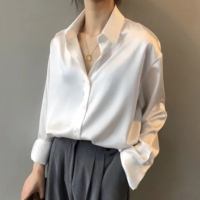 Tijdloze blouse met elegante knoopsluiting – Dames