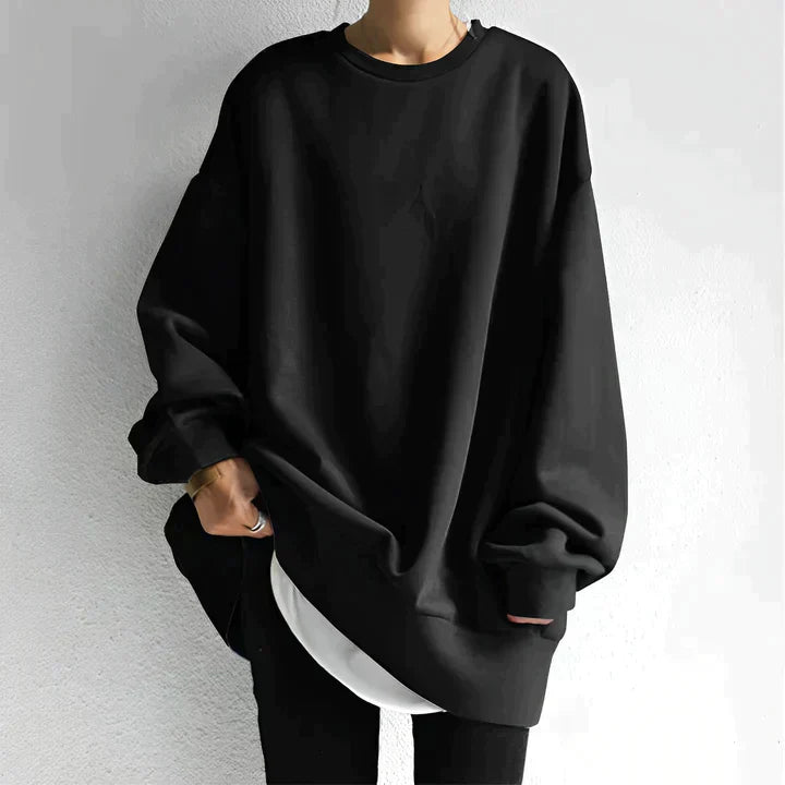 Comfortabele oversized trui met minimalistisch design – Dames