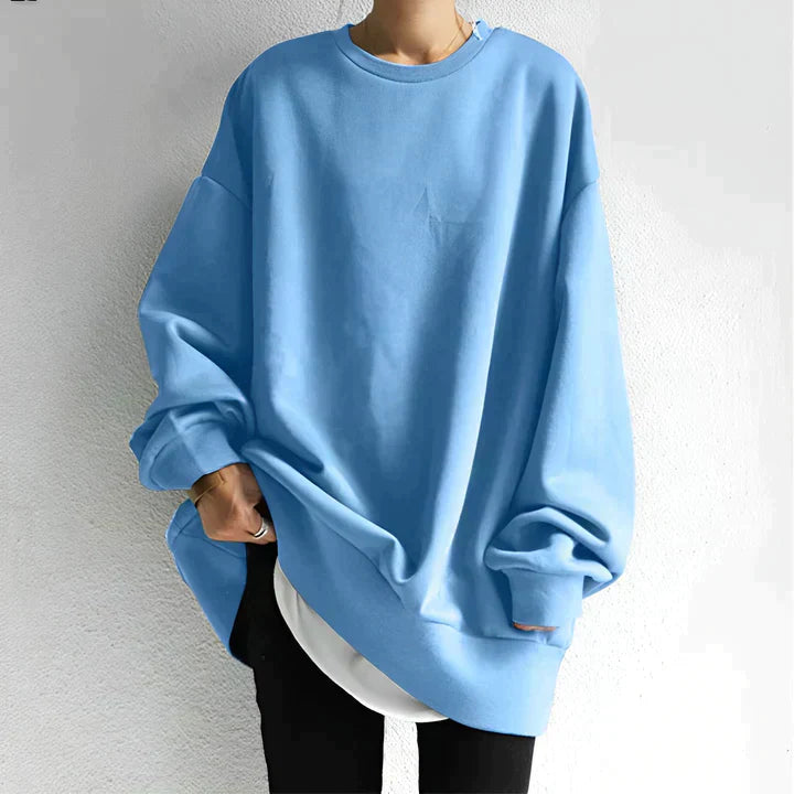 Comfortabele oversized trui met minimalistisch design – Dames