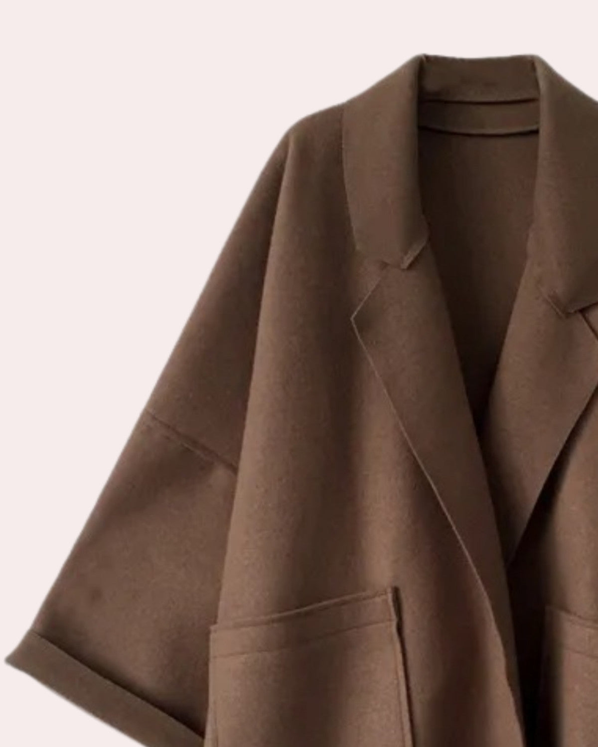 Oversized lange trenchcoat met vintage design – Dames
