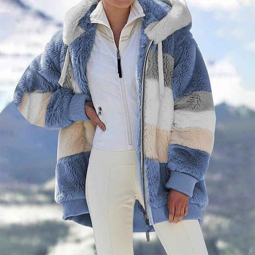 Knus oversized winter vest in vintage design – Dames