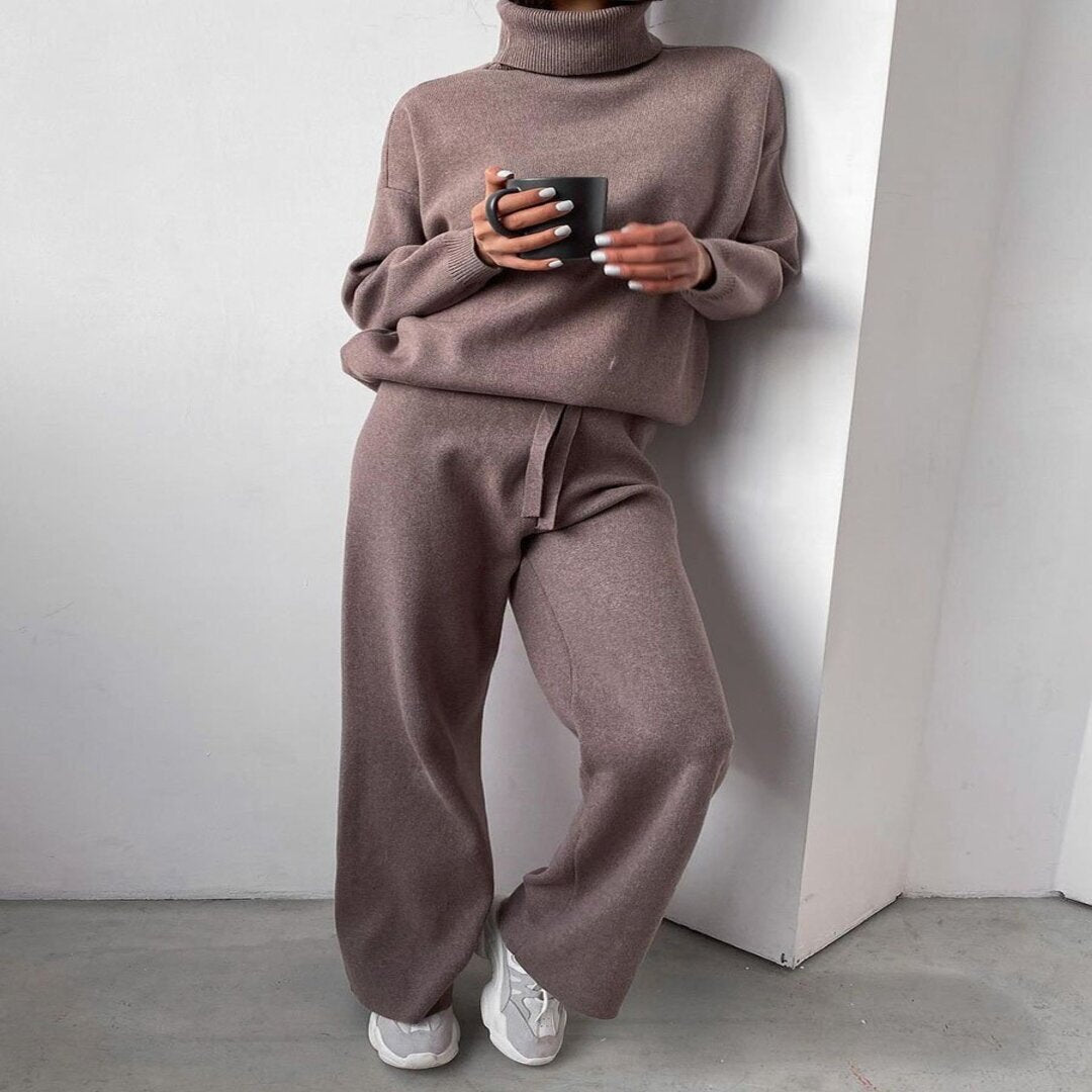 Comfortabele herfst set van polyester met elegante pasvorm – Dames