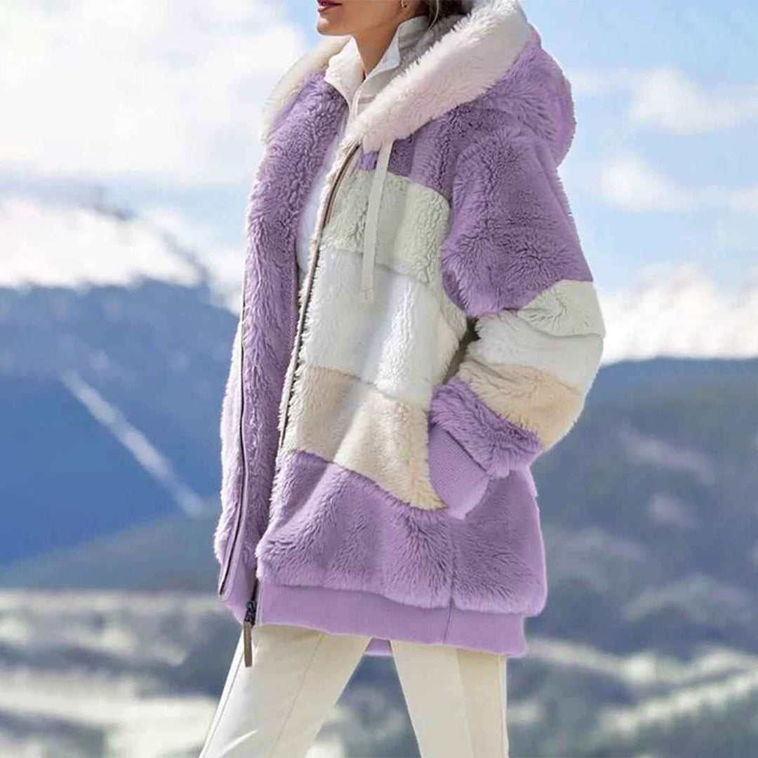 Knus oversized winter vest in vintage design – Dames