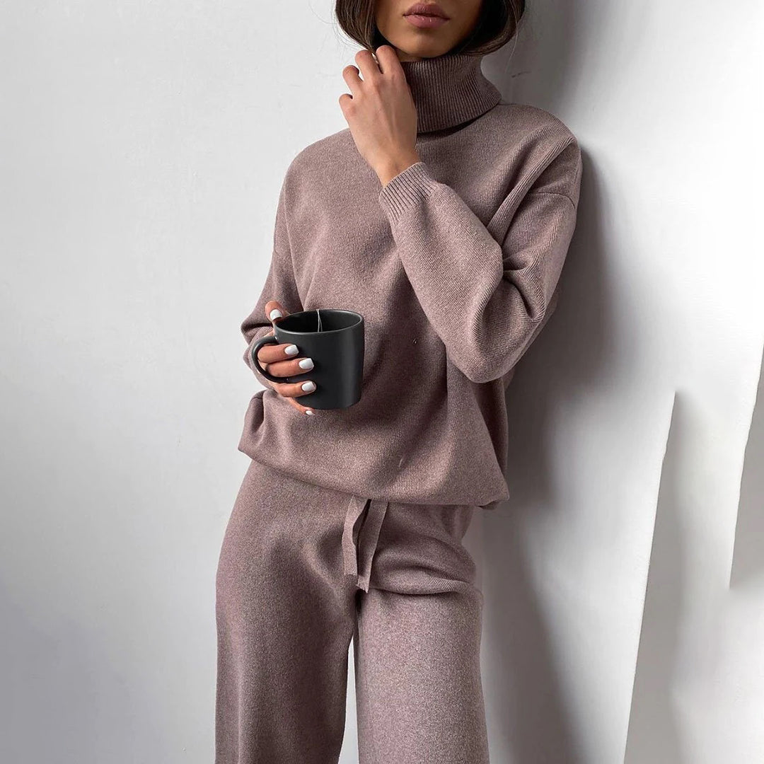 Comfortabele herfst set van polyester met elegante pasvorm – Dames