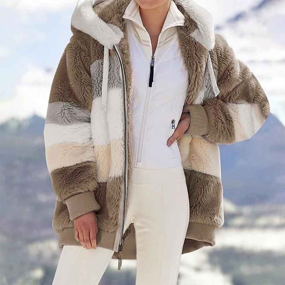 Knus oversized winter vest in vintage design – Dames