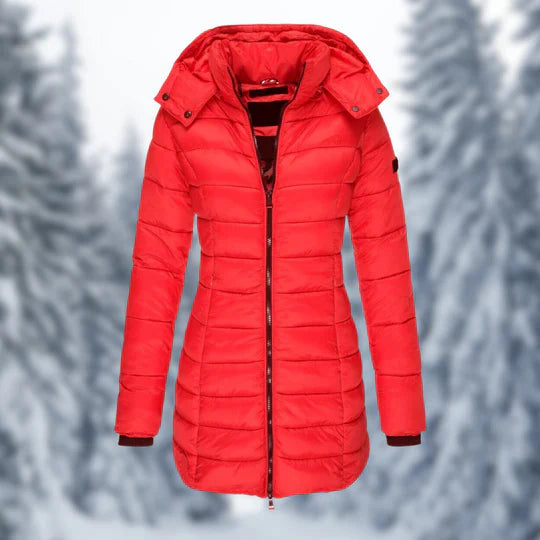 Warme winterjas met capuchon en elegante pasvorm voor ultiem comfort – Dames