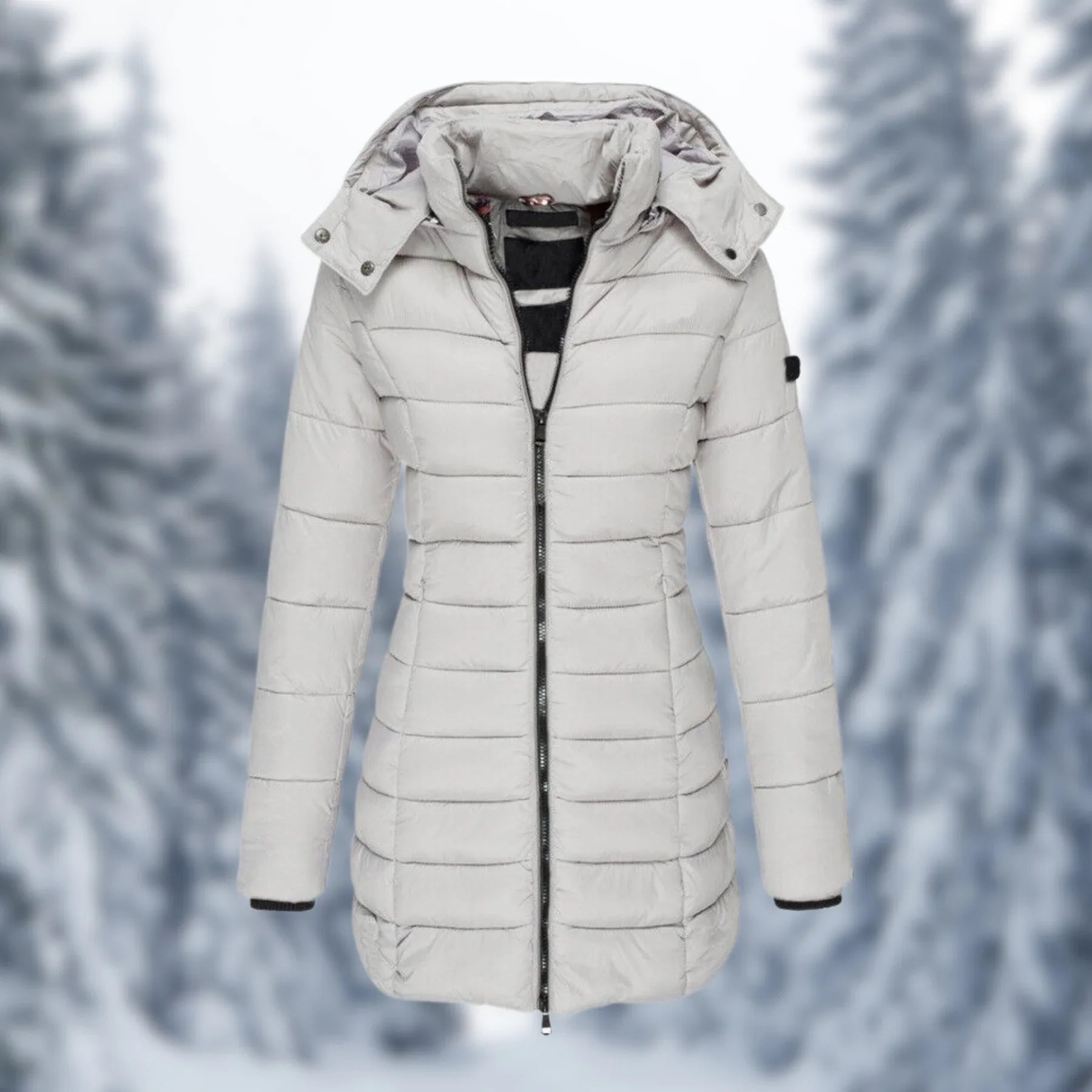 Warme winterjas met capuchon en elegante pasvorm voor ultiem comfort – Dames