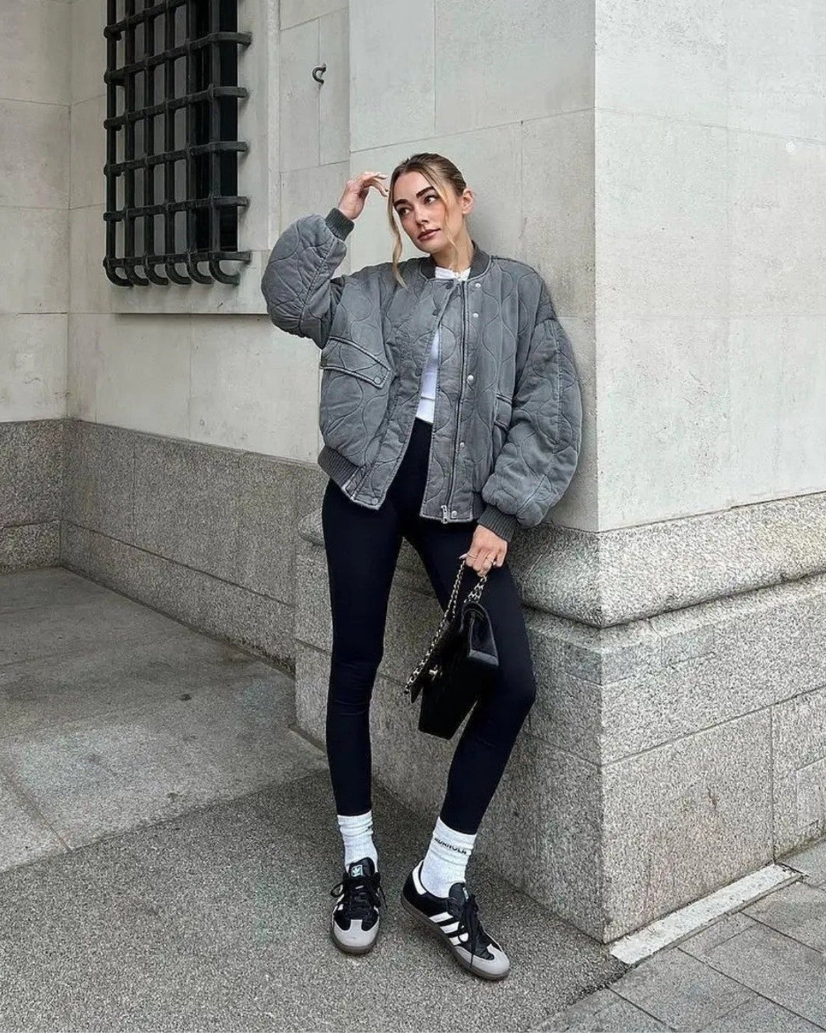 Stijlvol oversized bomberjack voor de herfst met zachte voering – Dames