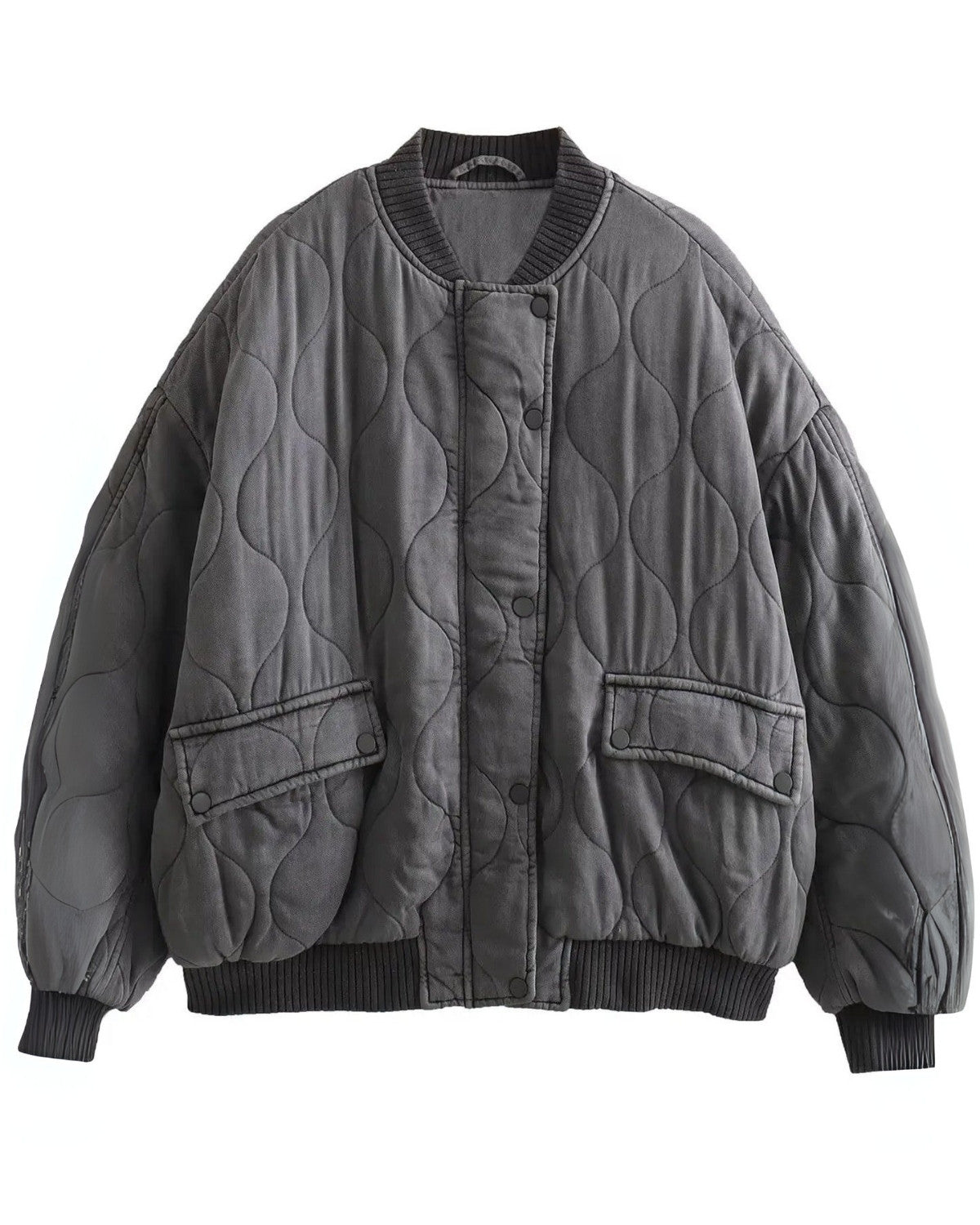 Stijlvol oversized bomberjack voor de herfst met zachte voering – Dames