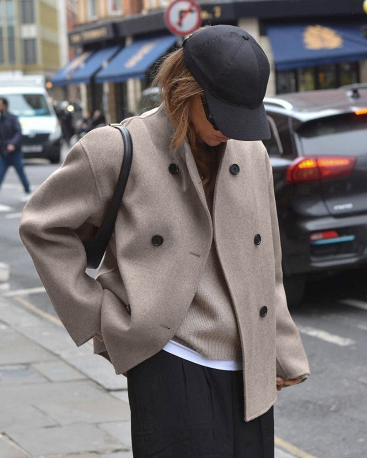 Stijlvolle oversized button-down herfstjas - Dames
