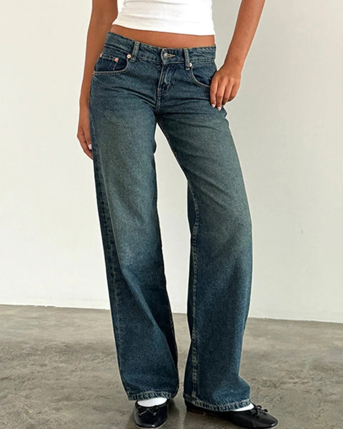 Stijlvolle wijde broek - Dames