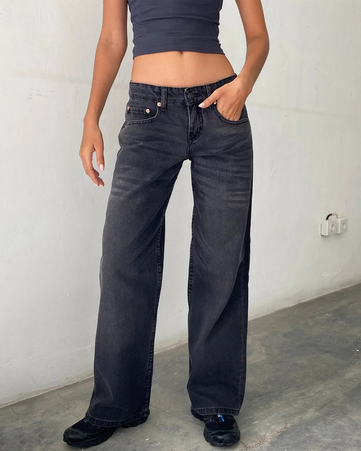 Stijlvolle wijde broek - Dames