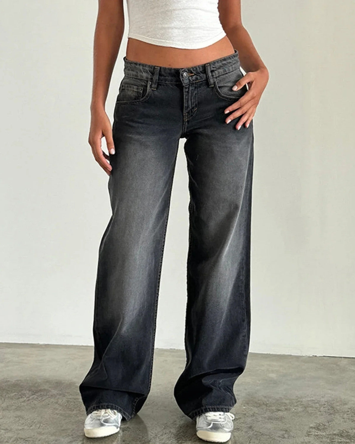 Stijlvolle wijde broek - Dames