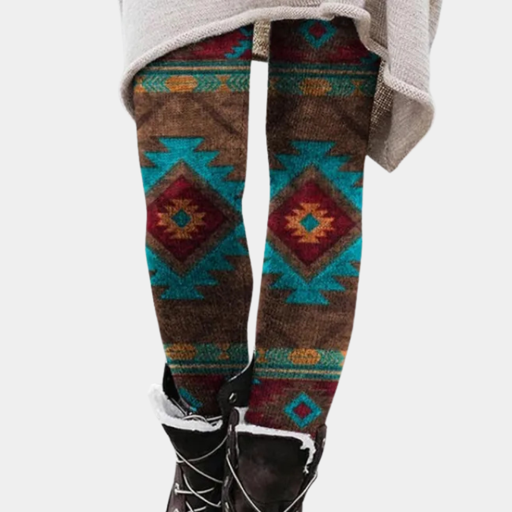 Stijlvolle rekbare legging met hoge taille – Dames