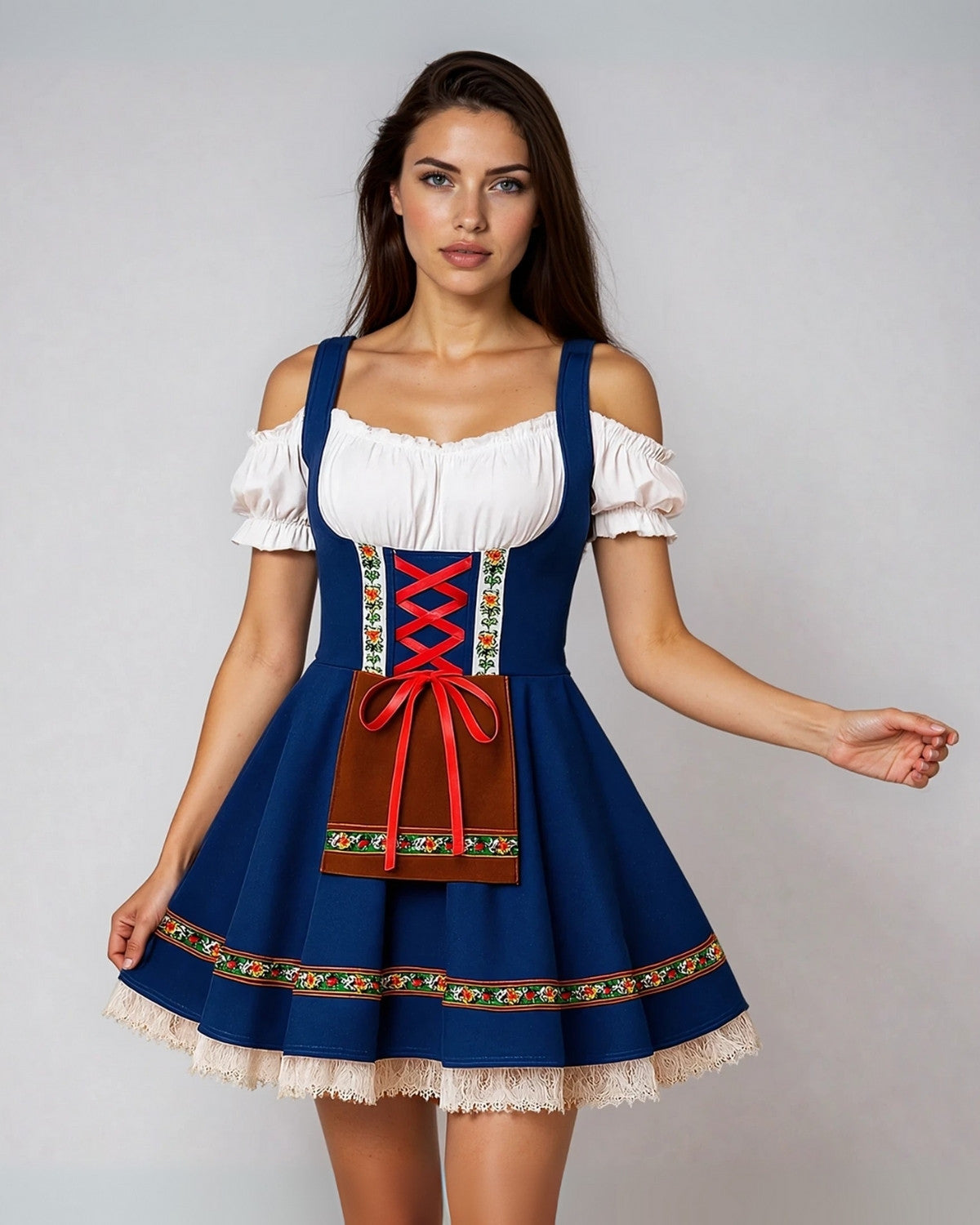 Traditionele Oktoberfest dirndl jurk met authentieke details – Dames