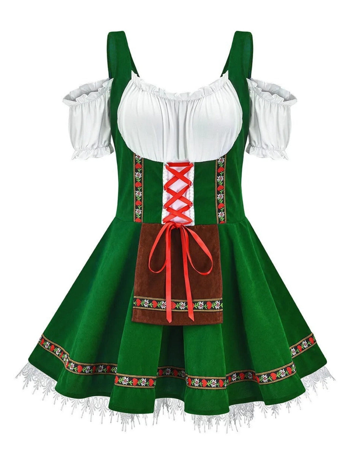 Traditionele Oktoberfest outfit met dirndl en lederhosen – Dames