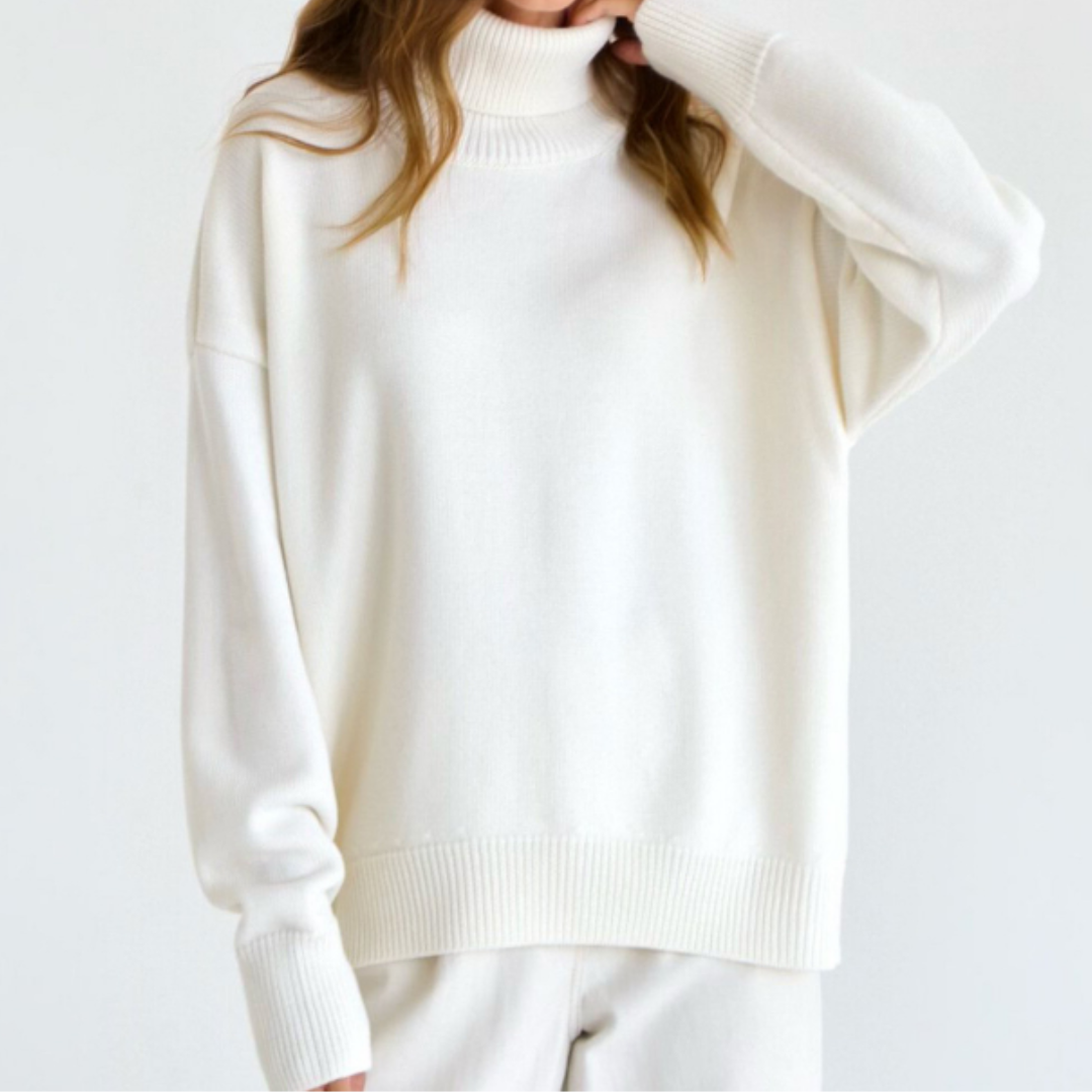 Losvallende coltrui met comfortabele pasvorm – Dames