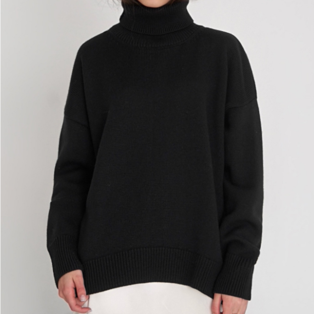 Losvallende coltrui met comfortabele pasvorm – Dames