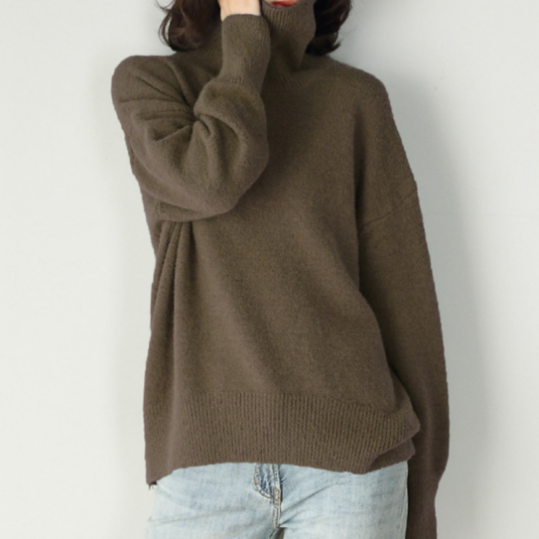 Losvallende coltrui met comfortabele pasvorm – Dames