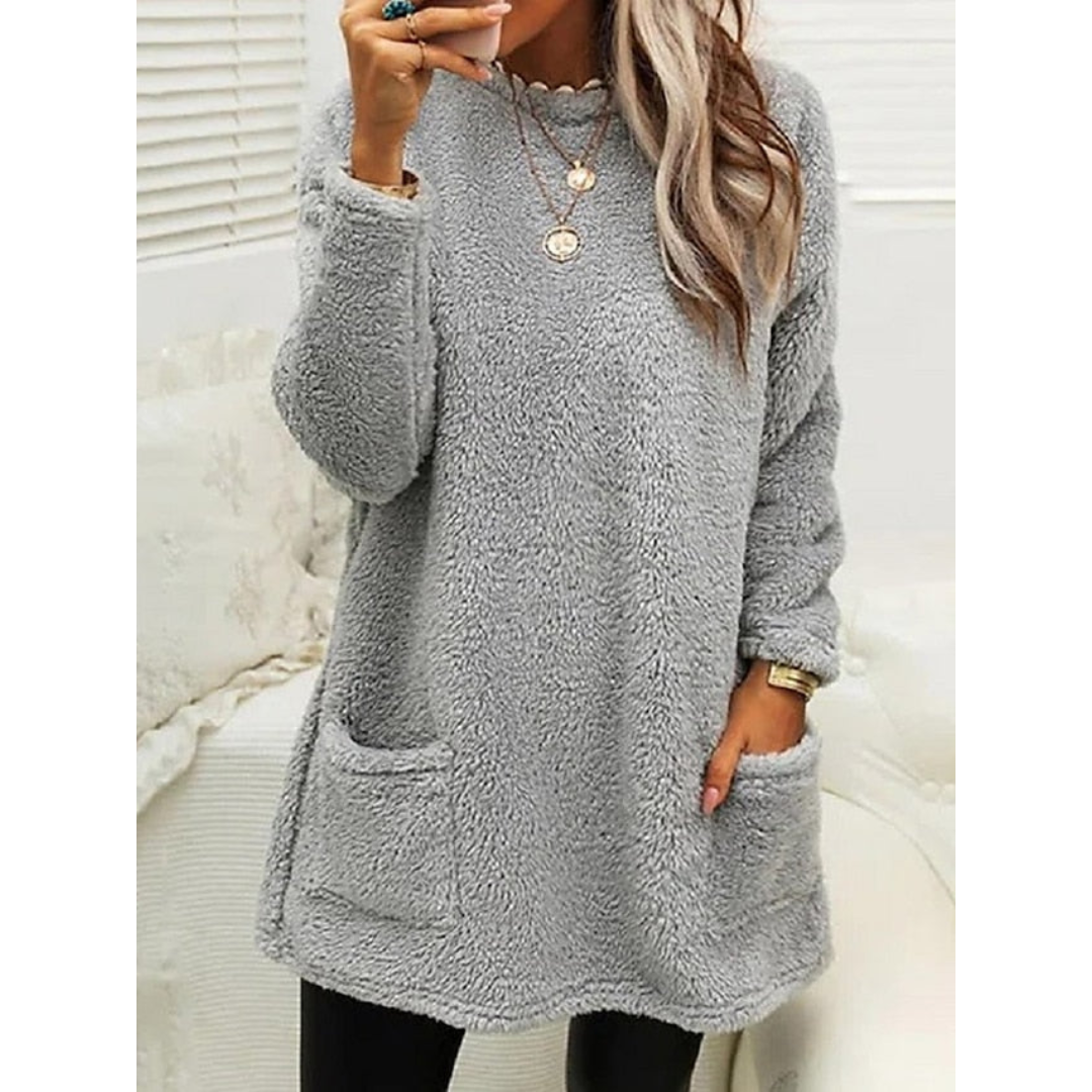 Comfortabele oversized herfsttrui met casual pasvorm – Dames