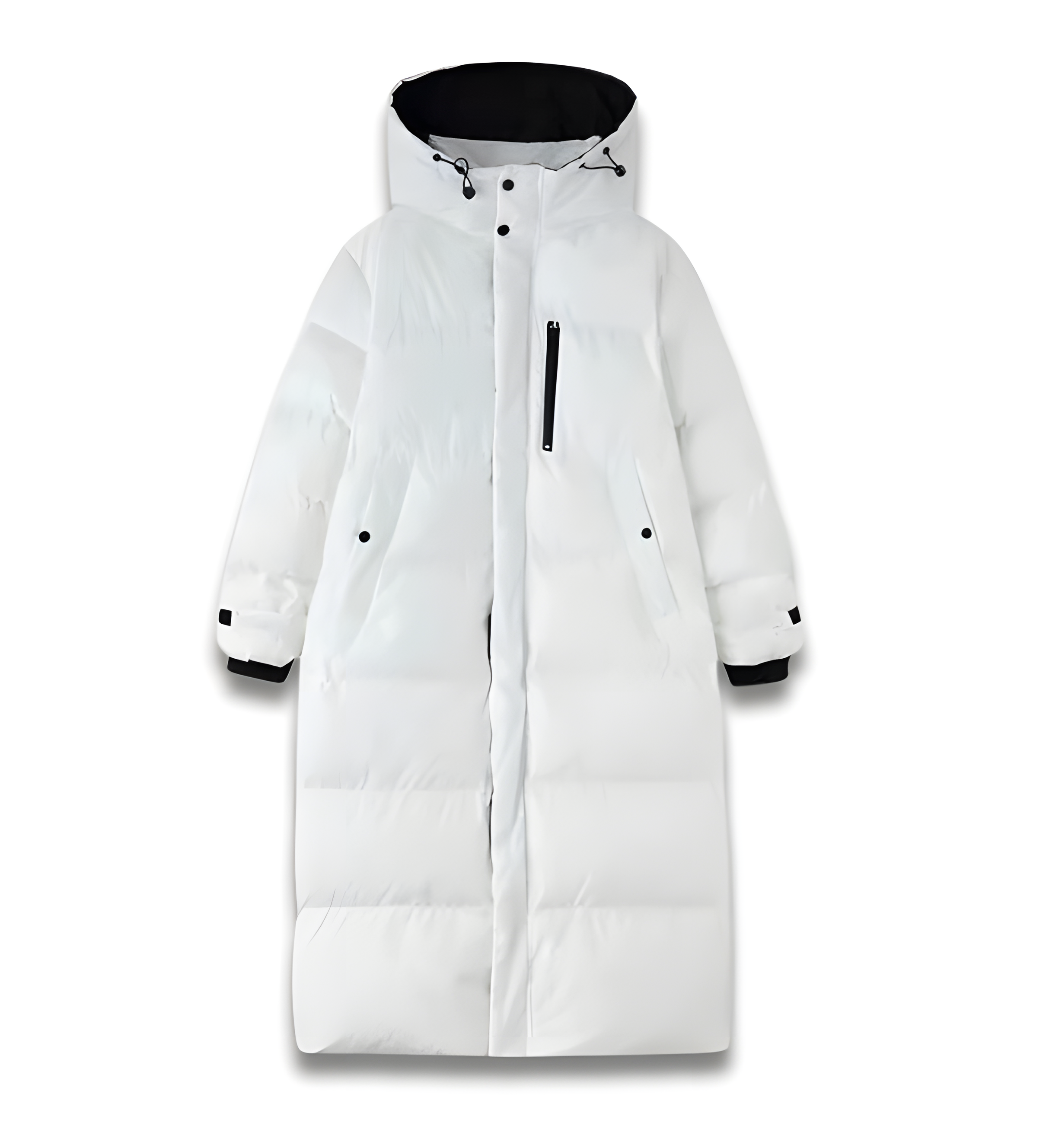 Lichtgewicht puffer winterjas met hoge hals en warme voering – Dames