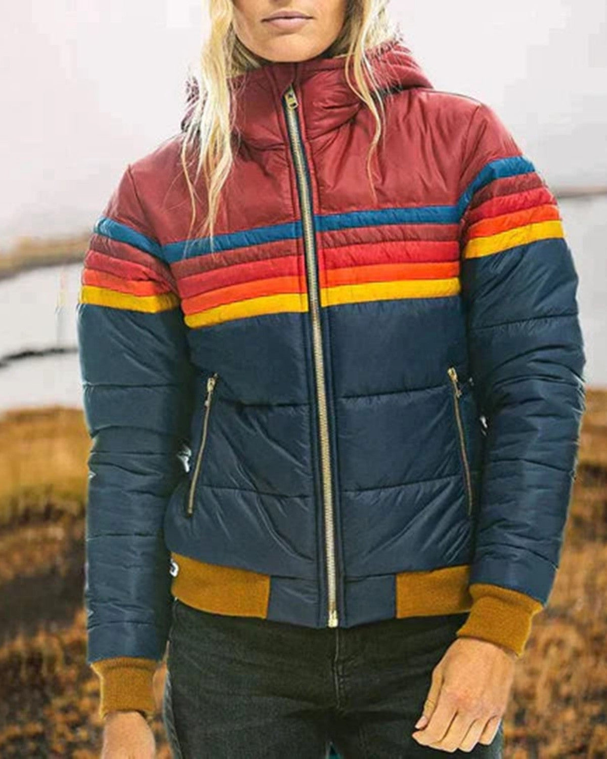 Warme jas met capuchon en tijdloos design – Dames
