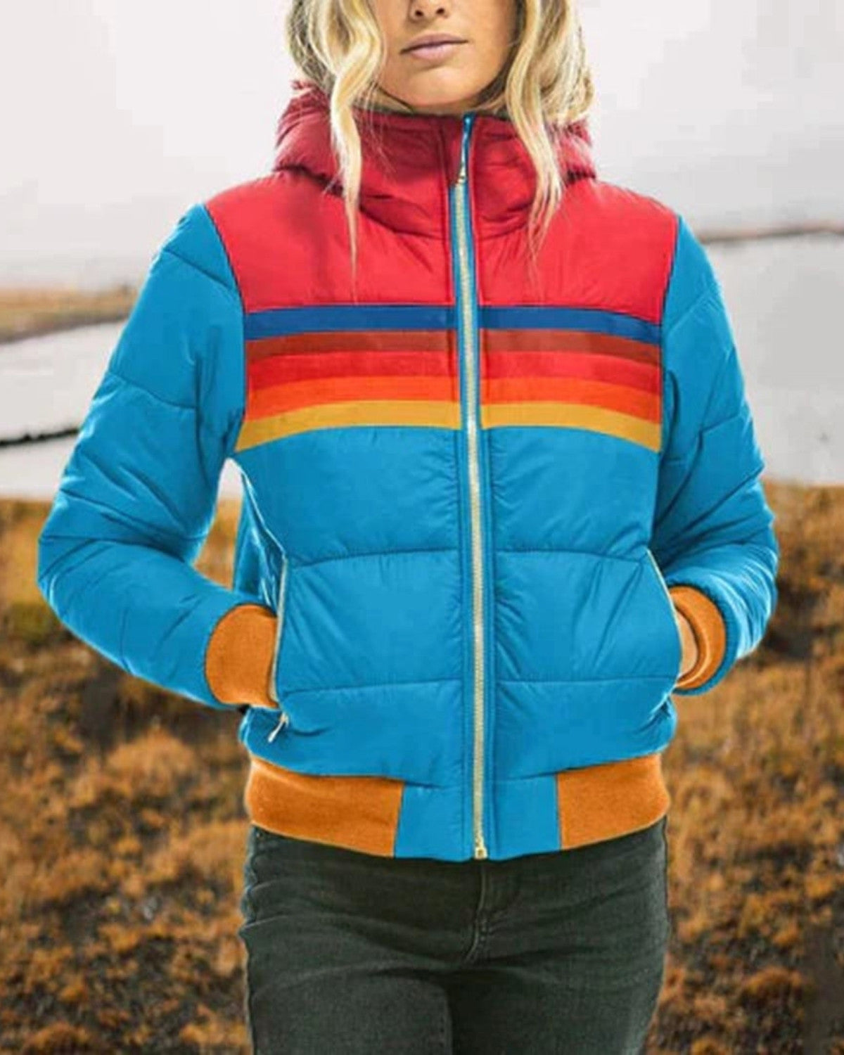 Warme jas met capuchon en tijdloos design – Dames
