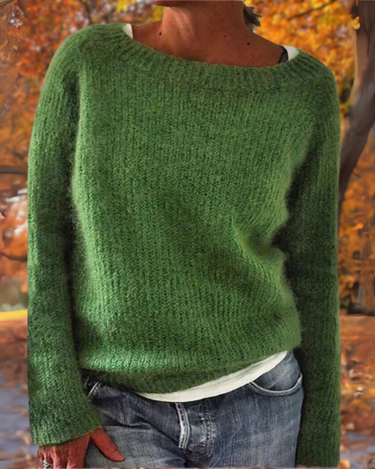 Warme stijlvolle trui van merinowol voor herfst en winter – Dames
