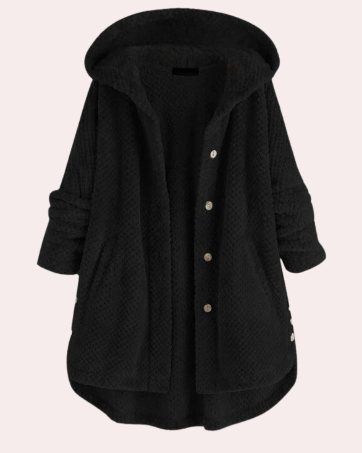 Warme winterjas met capuchon en elegante pasvorm – Dames