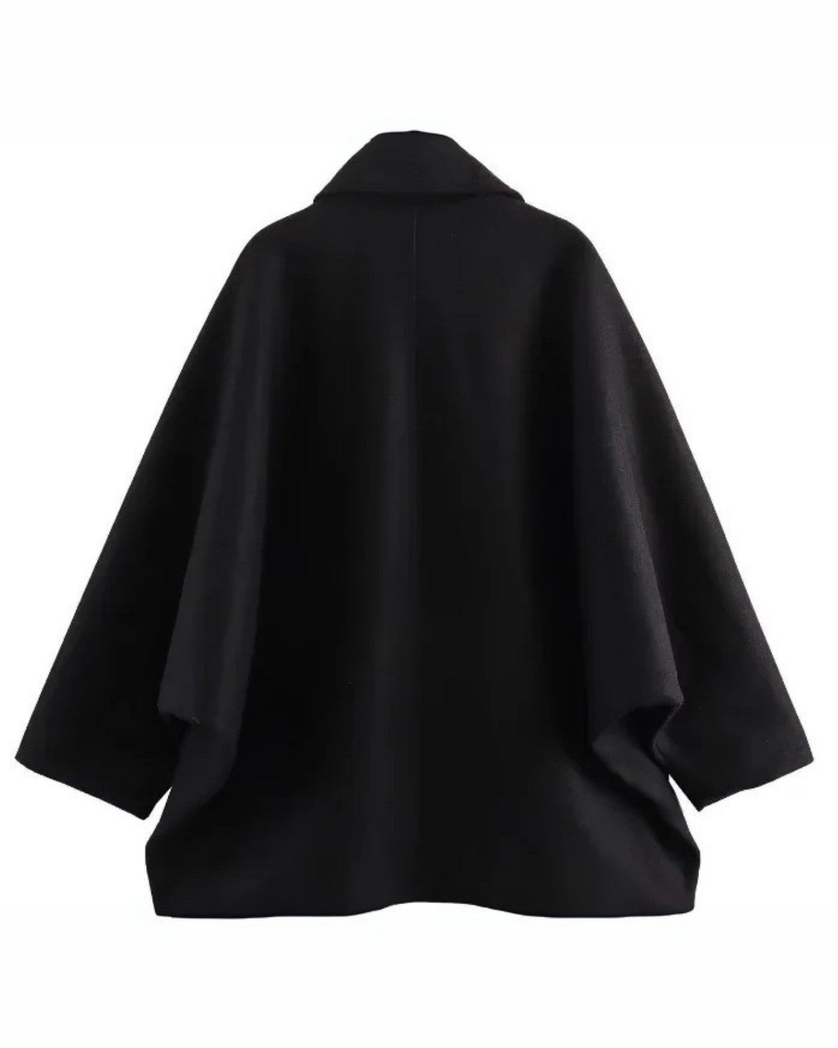 Warme wollen oversized herfstjas met knopen – Dames