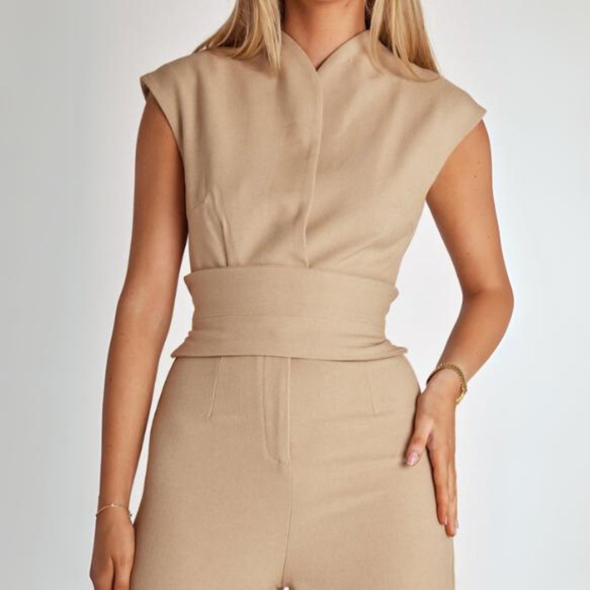 Sabine | Elegante Mouwloze Jumpsuit Voor Dames