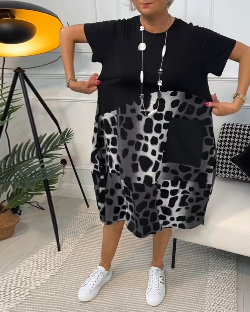 Stijlvolle midi-jurk van zachte stof – Dames