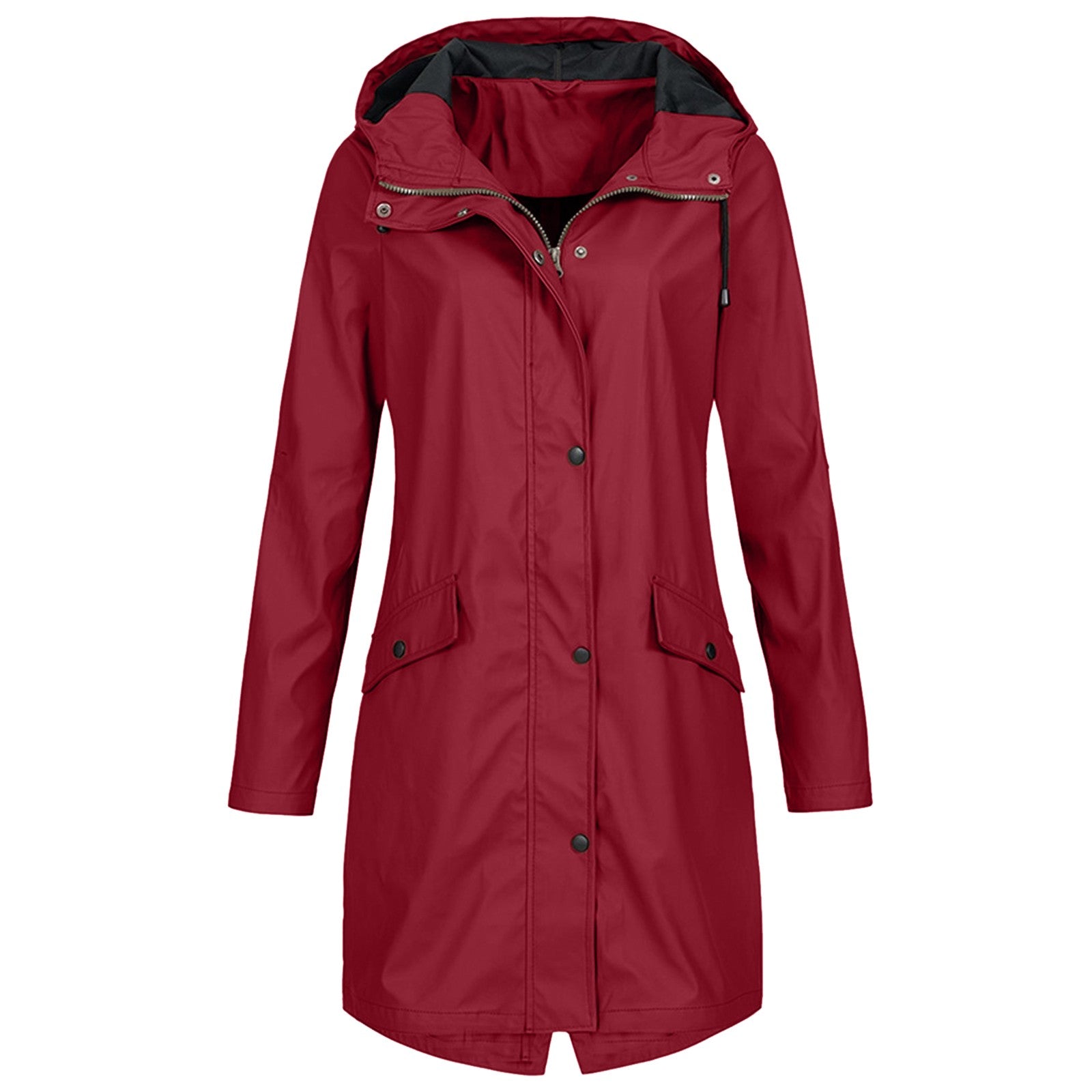 Modieuze winddichte regenjas met elegant design – Dames