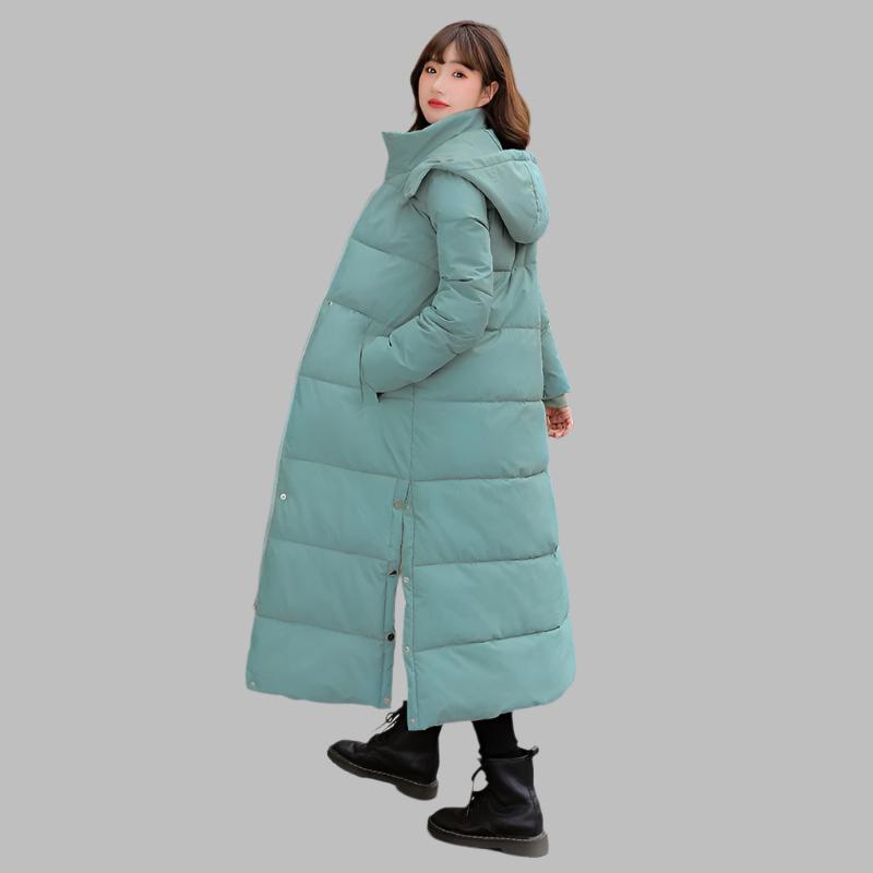 Warme winterjas met lange snit en elegante pasvorm – Dames