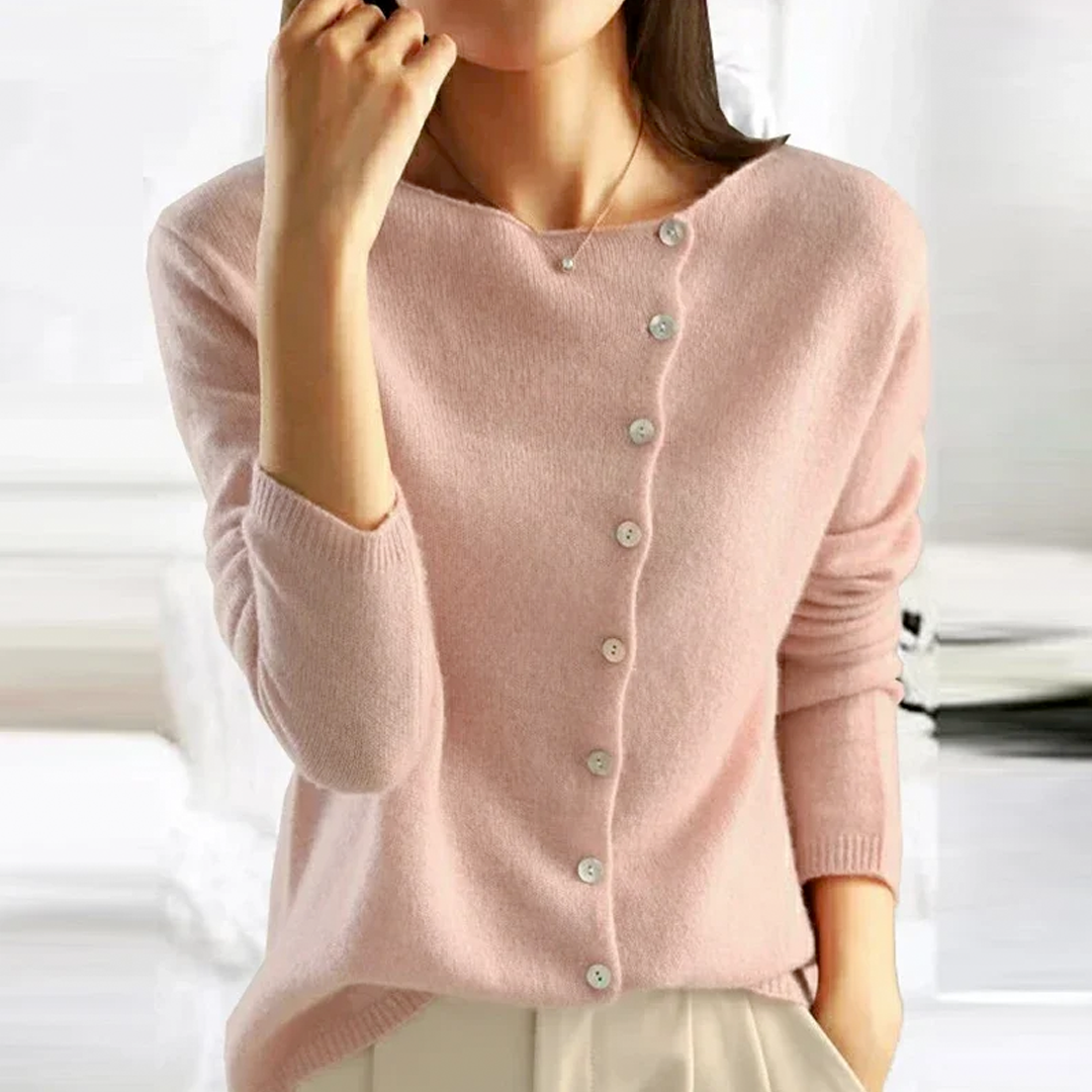 Klassieke cardigan met knoopsluiting – Dames
