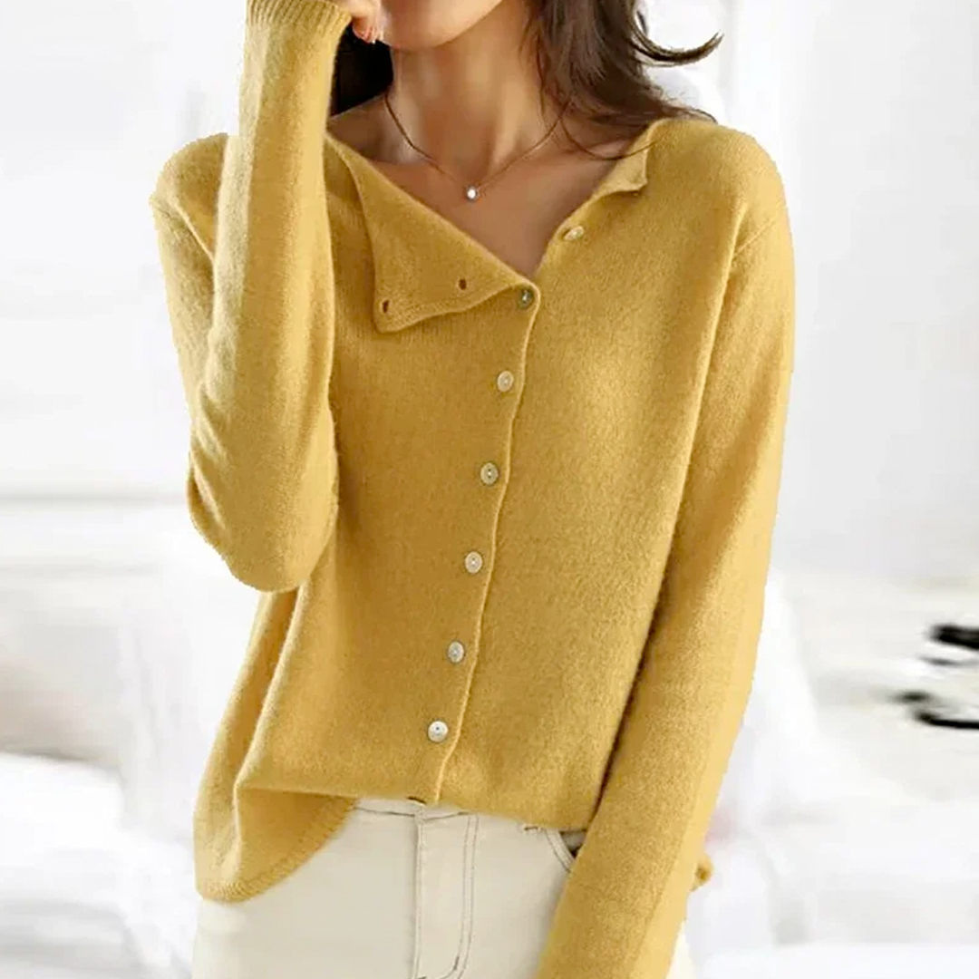 Klassieke cardigan met knoopsluiting – Dames