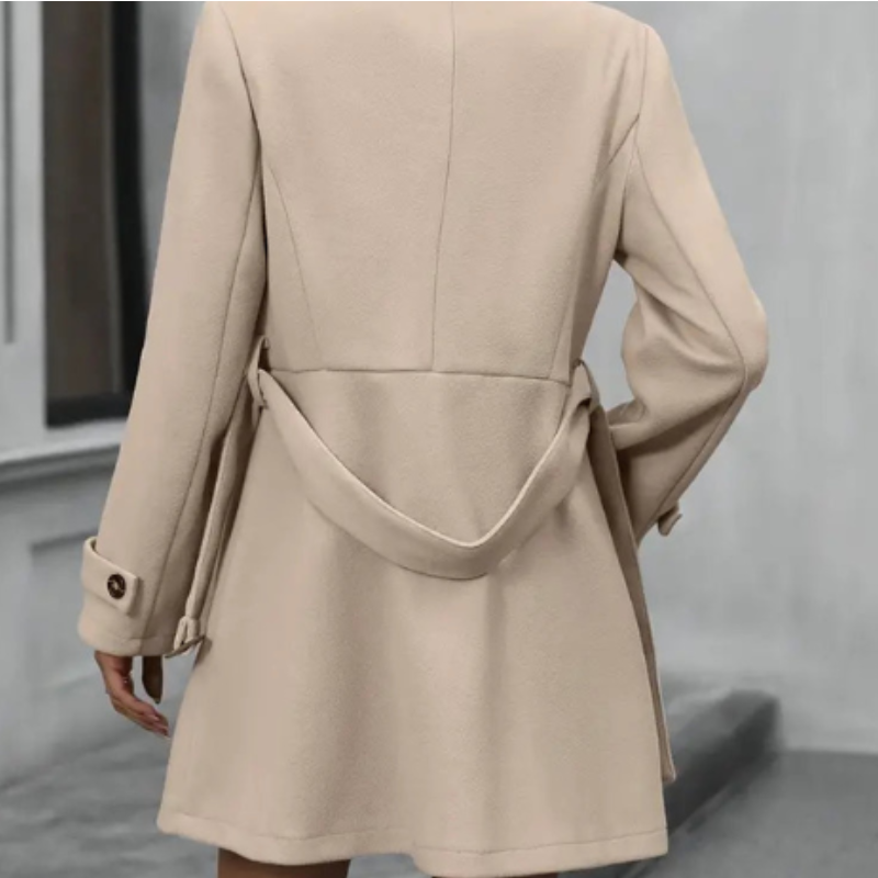 Elegante herfstjas met verstelbare taille – Dames