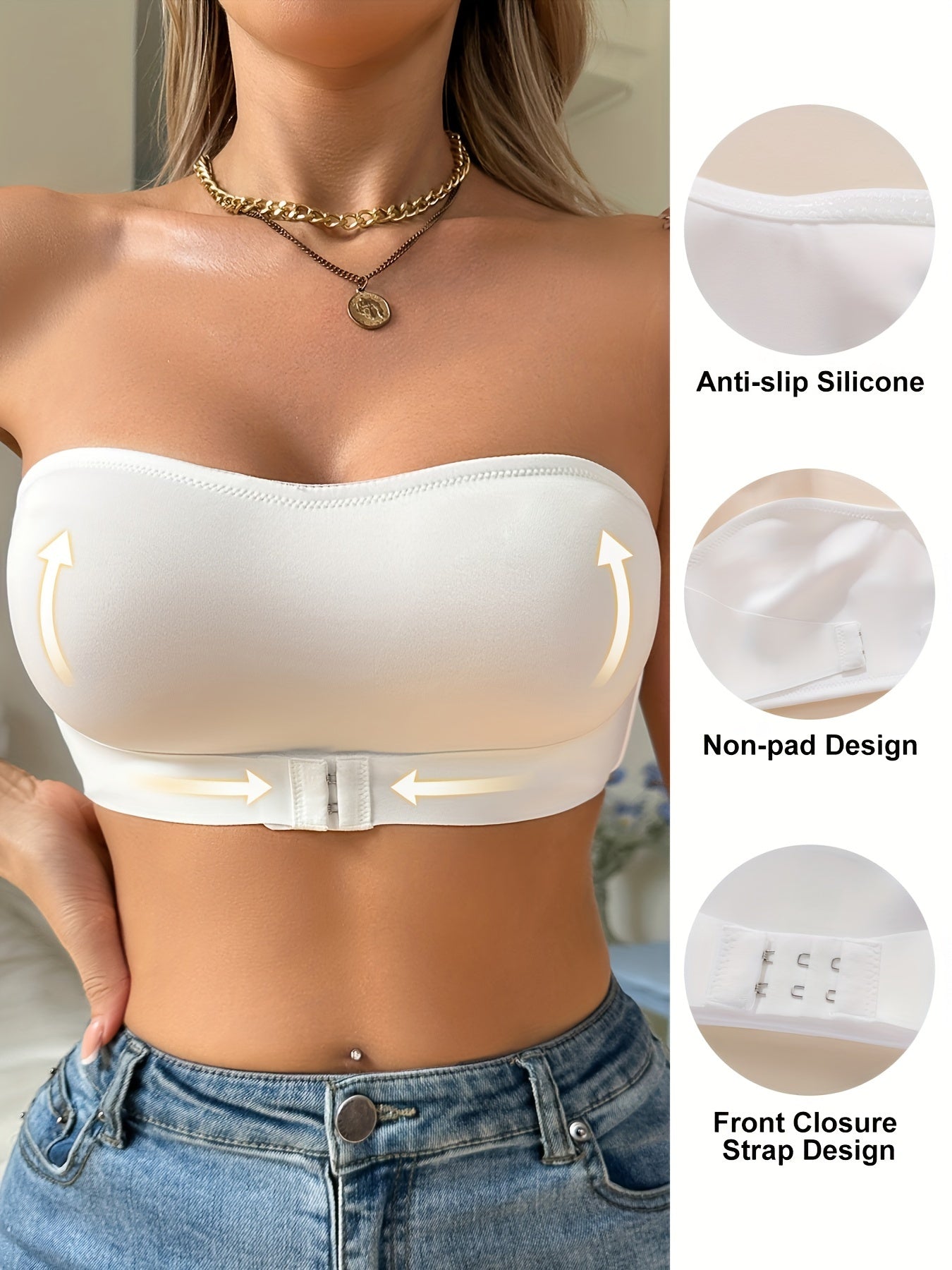 Comfortabele naadloze strapless bh - Dames