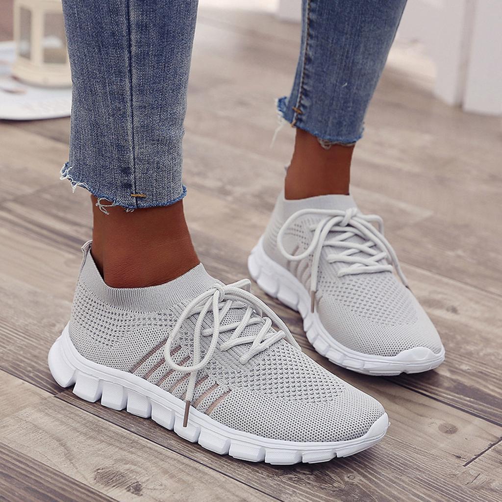 Orthopedische sneakers met ademend bovenwerk en schokabsorberende zool – Dames