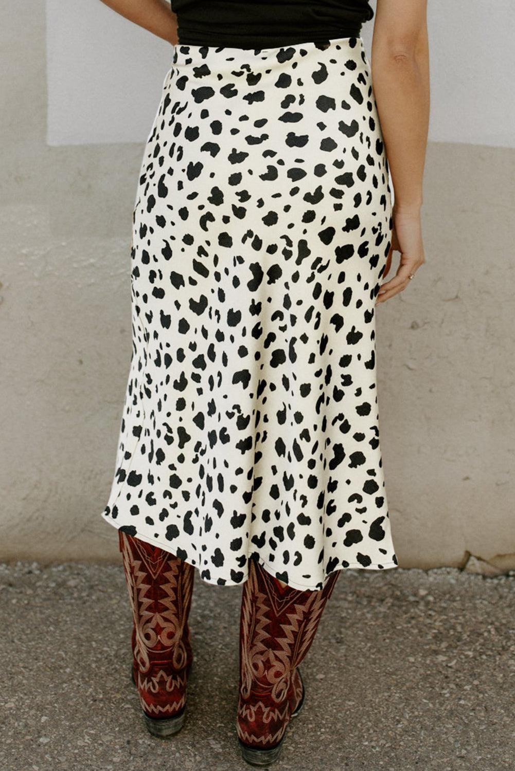 Eva | Elegante Midi Rok Met Split Voor Dames