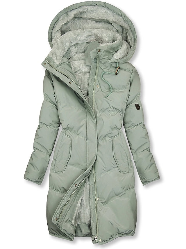 Luxe gewatteerde winterjas met warmte-isolatie – Dames