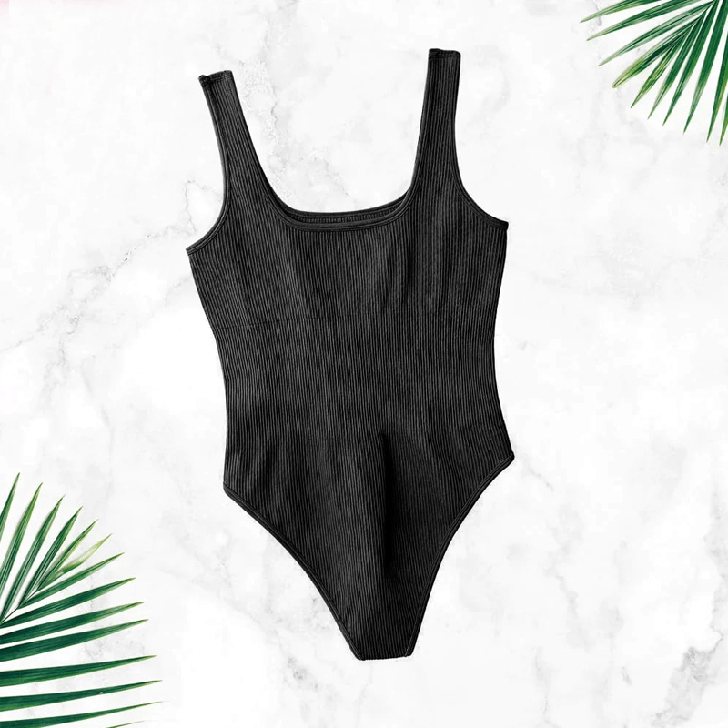 Comfortabele afslankende effen bodysuit - Dames